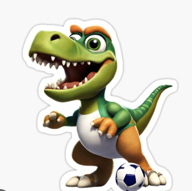 Maybe he’s a dinosaur.